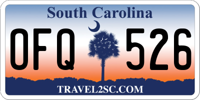 SC license plate OFQ526