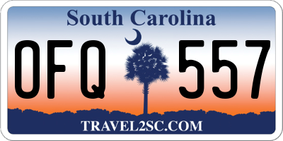 SC license plate OFQ557