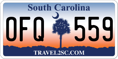 SC license plate OFQ559