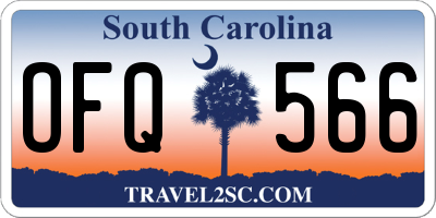 SC license plate OFQ566