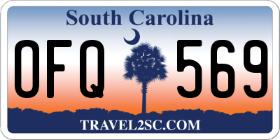 SC license plate OFQ569