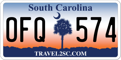 SC license plate OFQ574