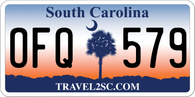 SC license plate OFQ579