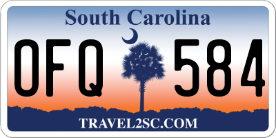 SC license plate OFQ584