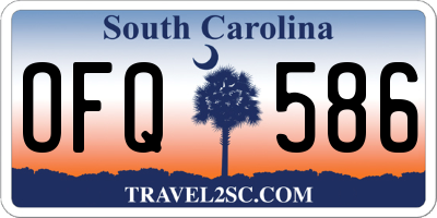SC license plate OFQ586