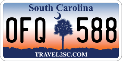 SC license plate OFQ588