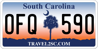 SC license plate OFQ590