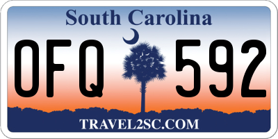 SC license plate OFQ592