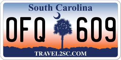 SC license plate OFQ609
