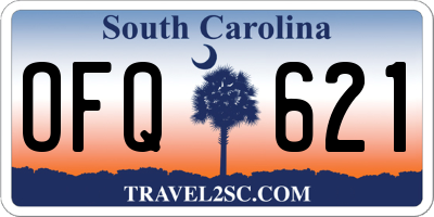 SC license plate OFQ621