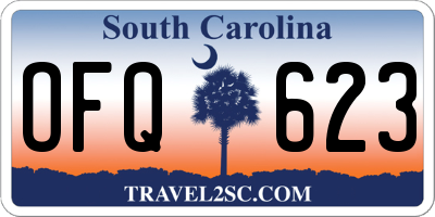 SC license plate OFQ623