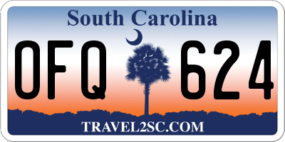 SC license plate OFQ624