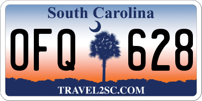 SC license plate OFQ628