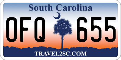 SC license plate OFQ655