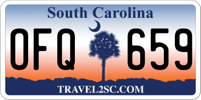 SC license plate OFQ659