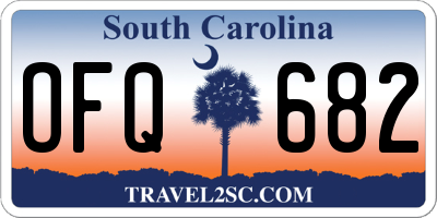 SC license plate OFQ682
