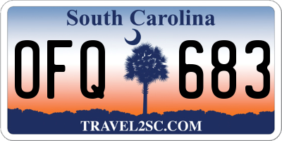 SC license plate OFQ683