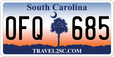 SC license plate OFQ685