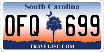 SC license plate OFQ699