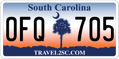 SC license plate OFQ705