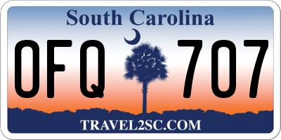 SC license plate OFQ707