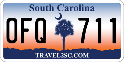 SC license plate OFQ711