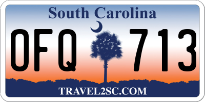 SC license plate OFQ713