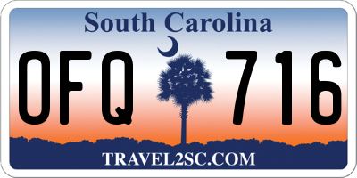 SC license plate OFQ716