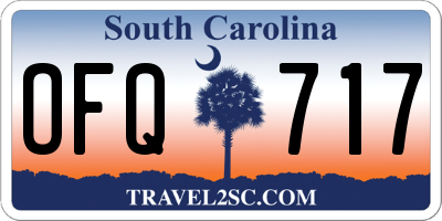 SC license plate OFQ717