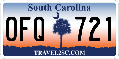 SC license plate OFQ721