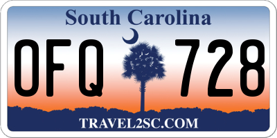 SC license plate OFQ728