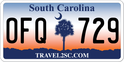 SC license plate OFQ729