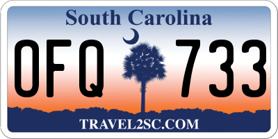 SC license plate OFQ733