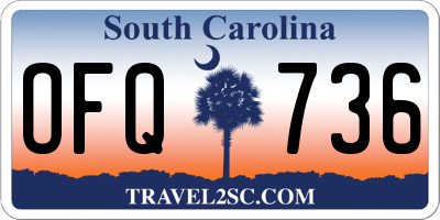 SC license plate OFQ736