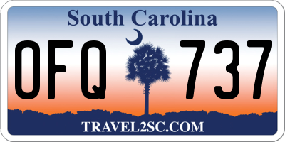 SC license plate OFQ737