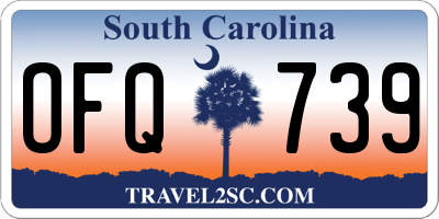 SC license plate OFQ739