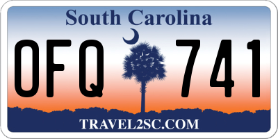 SC license plate OFQ741