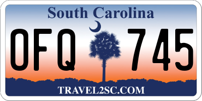 SC license plate OFQ745