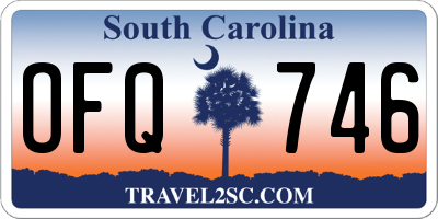 SC license plate OFQ746
