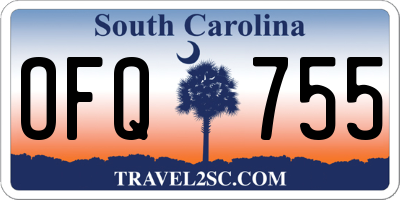 SC license plate OFQ755
