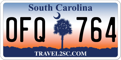 SC license plate OFQ764