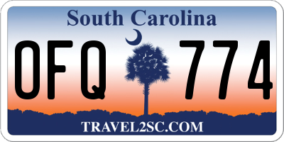 SC license plate OFQ774