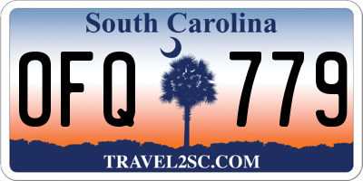 SC license plate OFQ779