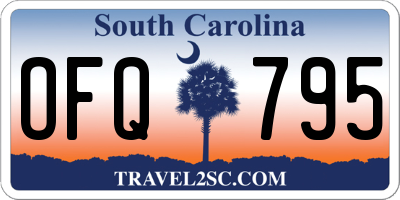 SC license plate OFQ795