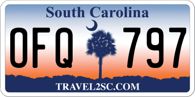 SC license plate OFQ797