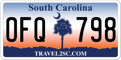 SC license plate OFQ798