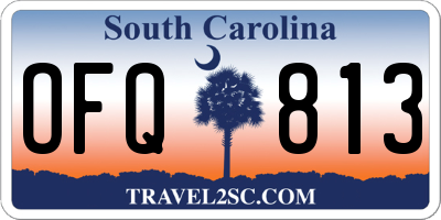 SC license plate OFQ813