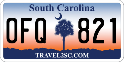 SC license plate OFQ821