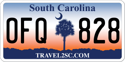 SC license plate OFQ828