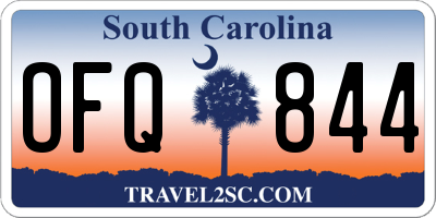 SC license plate OFQ844